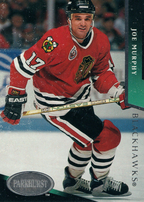 #38 Joe Murphy Chicago Blackhawks 1992-93 Parkhurst Hockey Card OZA