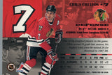 #7 Chris Chelios Chicago Blackhawks 1993-94 The Leaf Hockey Card OZB