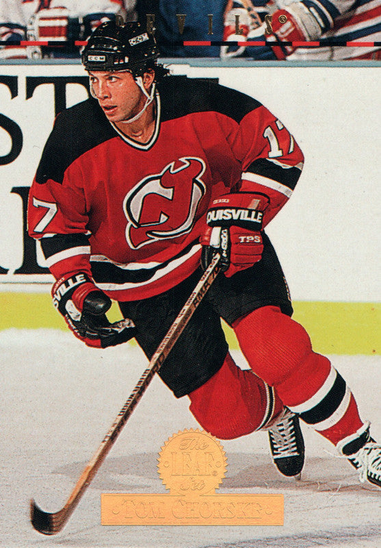 #262 Tom Chorske New Jersey Devils 1993-94 The Leaf Hockey Card OZC