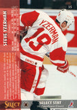 #35 Steve Yzerman Detroit Red Wings 1994-95 Select Hockey Card OZC