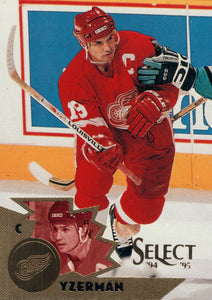 #35 Steve Yzerman Detroit Red Wings 1994-95 Select Hockey Card OZC