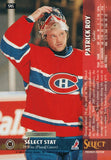 #96 Patrick Roy Montreal Canadiens 1994-95 Select Hockey Card OZD