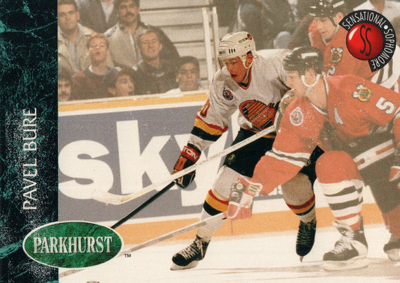#234 Pavel Bure  Vancouver Canucks 1992-93 Parkhurst Hockey Card OZD