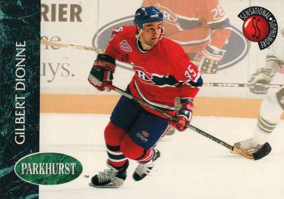 #237 Gilbert Dionne Montreal Canadiens 1992-93 Parkhurst Hockey Card OZD