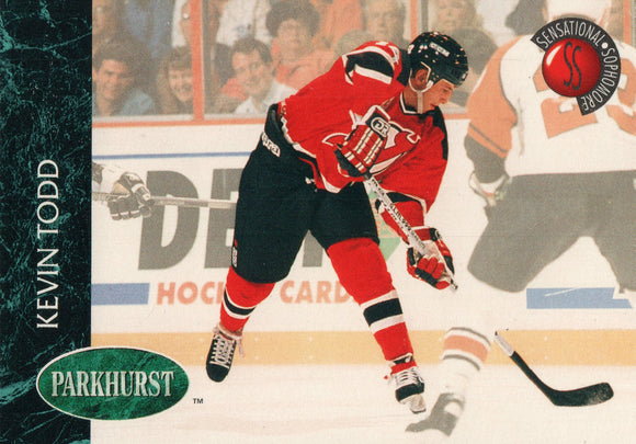 #238 Kevin Todd New Jersey Devils 1992-93 Parkhurst Hockey Card OZD