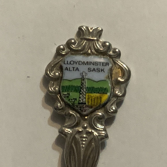 Lloydminster Alta Sask Alberta Saskatchewan Collectable Souvenir Spoon CW