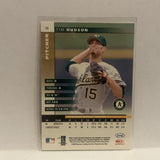 #38 Tim Hudson Oakland Athletics 2002 Donruss Leaf Baseball Card HM