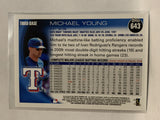 #643 Michael Young Texas Rangers 2010 Topps Baseball Card