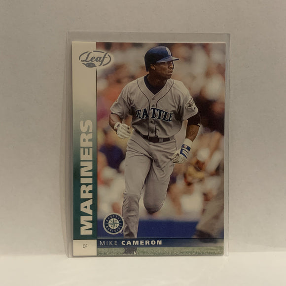 #45 Mike Cameron Seattle Mariners 2002 Donruss Leaf Baseball Card HM