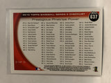 #637 Checklist  New york Yankees 2010 Topps Baseball Card