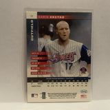 #53 Darin Erstad Los Angeles angels 2002 Donruss Leaf Baseball Card HM