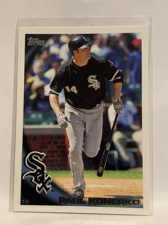 #638 Paul Konerko Chicago White Sox 2010 Topps Baseball Card