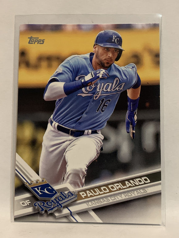 #41 Paulo Orlando Kansas City Royals 2017 Topps Series One Baseball Card