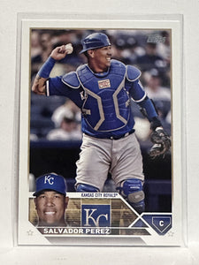 #102 Salvador Perez Kansas City Royals 2023 Topps Series One Baseball Card