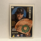 #11 Dante Bichette Colorado Rockies 1996 Pinnacle Summit Baseball Card HN