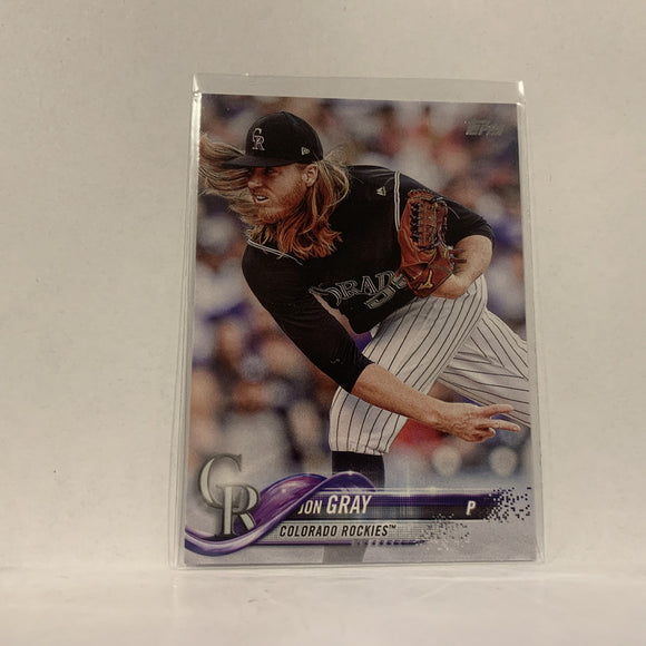 #9 Jon Gray Colorado Rockies  Series 1 2018 Topps Baseball Card A1K