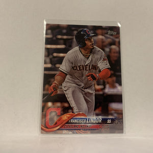 #10 Francisco Lindor Cleveland Indians  Series 1 2018 Topps Baseball Card A1K