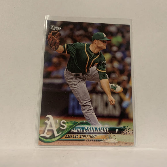 #16 Daniel Coulombe Oakland Athletics  Series 1 2018 Topps Baseball Card A1K