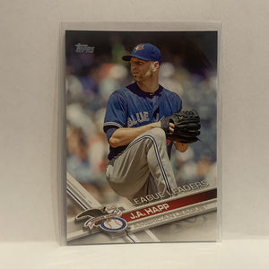 #131 J.A. Happ League Leaders Toronto Blue Jays 2017 Topps Series 1 Baseball Card HO