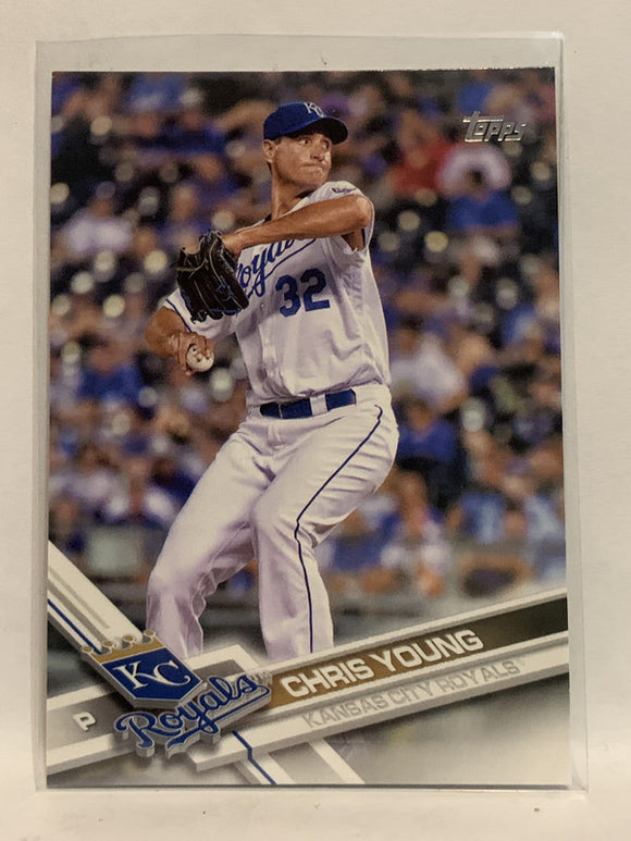 #241 Chris Young Kansas City Royals 2017 Topps Series One Baseball Card