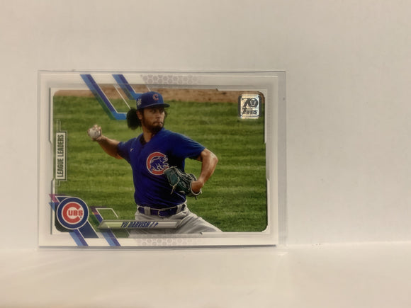 #60 Yu Darvish League Leaders Chicago Cubs 2021 Topps Series One Baseball Card