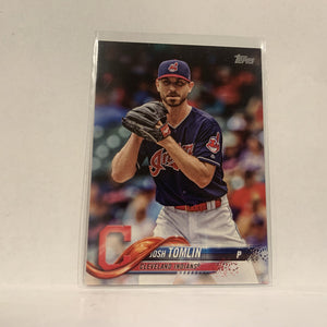 #27 Josh Tomlin Cleveland Indians  Series 1 2018 Topps Baseball Card A1L