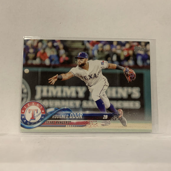 #56 Rougned Odor Texas Rangers  Series 1 2018 Topps Baseball Card A1M