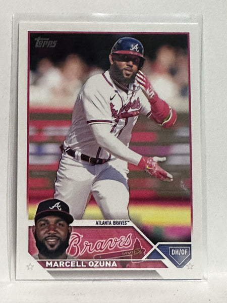  2023 TOPPS #125 MARCELL OZUNA ATLANTA BRAVES BASEBALL