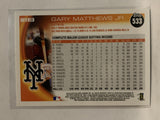 #533 Gary Matthews Jr New York Mets 2010 Topps Baseball Card