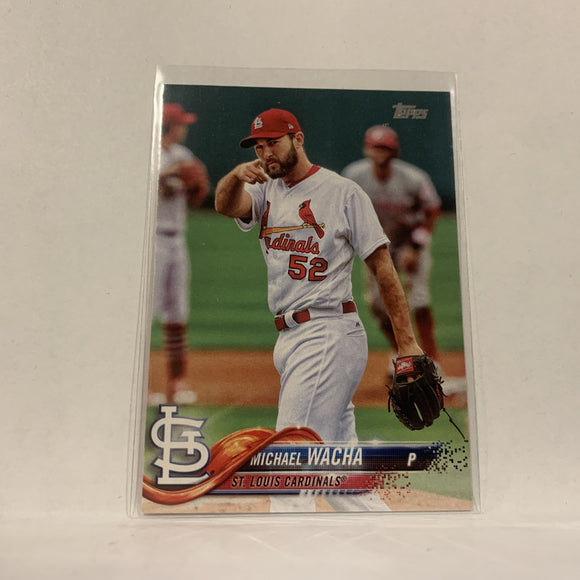 #51 Michael Wacha St Louis Cardinals  Series 1 2018 Topps Baseball Card A1M