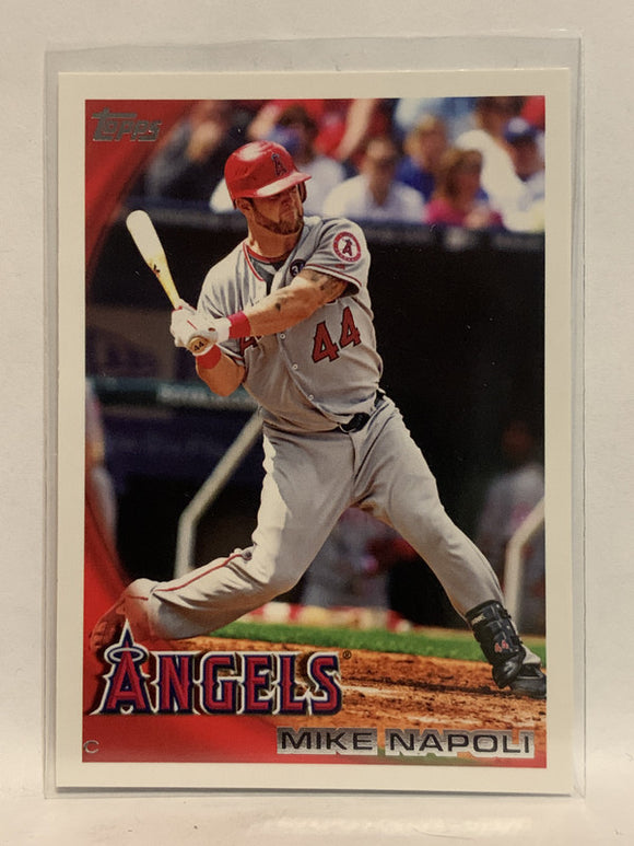 #619 Mike Napoli Los Angeles Angels 2010 Topps Baseball Card