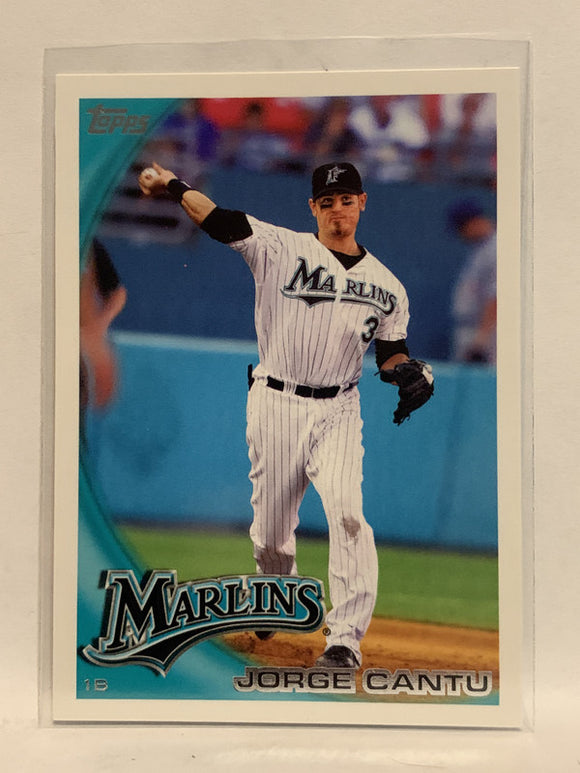 #618 Jorge Cantu Florida Marlins 2010 Topps Baseball Card