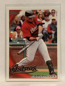 #529 Carlos Lee Houston Astros 2010 Topps Baseball Card