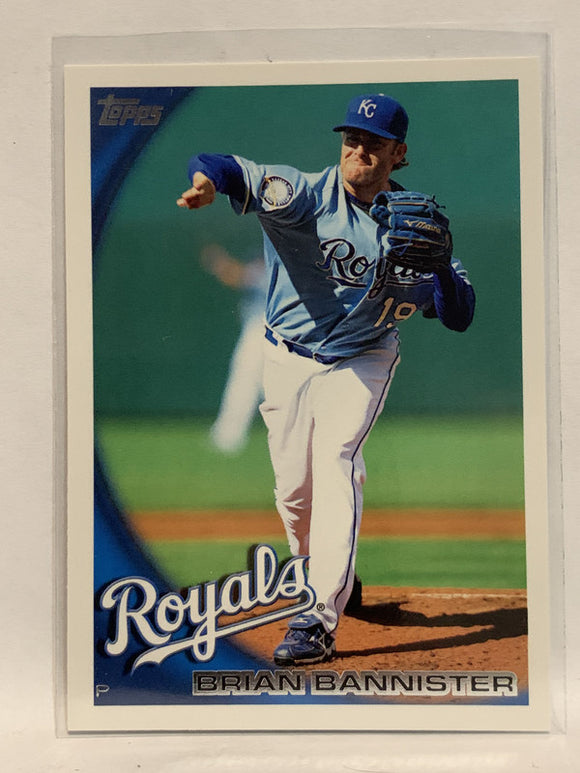 #528 Brian Bannister Kansas City Royals 2010 Topps Baseball Card