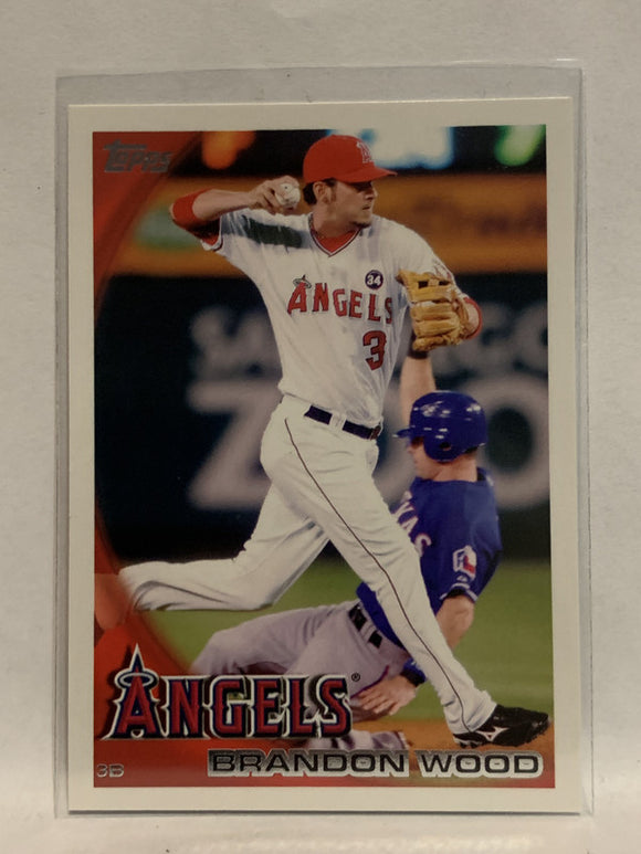 #527 Brandon Wood Los Angeles Angels 2010 Topps Baseball Card