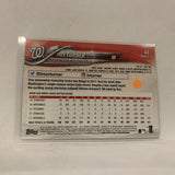 #44 Trea Turner Washington Nationals  Series 1 2018 Topps Baseball Card A1M