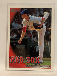 #633 Daniel Bard Boston Red Sox 2010 Topps Baseball Card