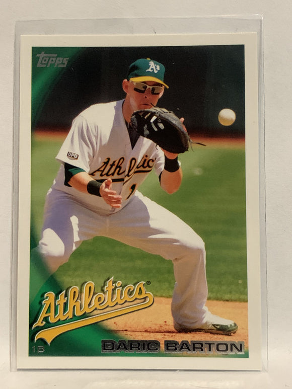 #632 Daric Barton Oakland Athletics 2010 Topps Baseball Card