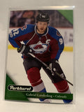 #58 Gabriel Landeskog Colorado Avalanche 2017-18 Parkhurst Hockey Card  NHL