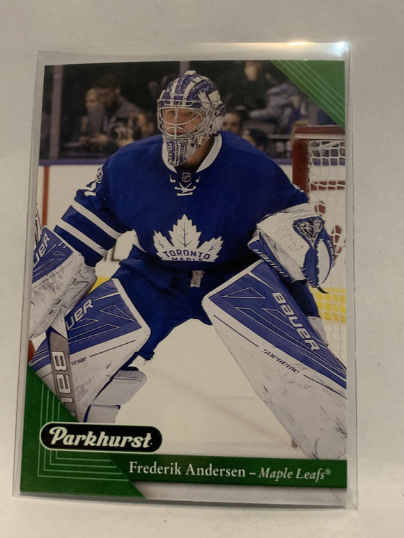 #215 Frederik Anderson Toronto Maple Leafs 2017-18 Parkhurst Hockey Card  NHL
