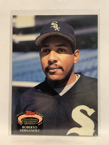 #356 Roberto Hernandez Chicago White Sox 1992 Topps Stadium Club Baseball Card