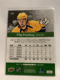 #131 Filip Forsberg Nashville Predators 2017-18 Parkhurst Hockey Card  NHL