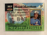 #357 Neal Heaton Pittsburgh Pirates 1992 Topps Stadium Club Baseball Card