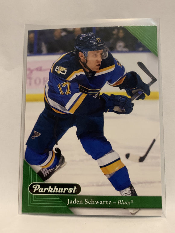 #199 Jaden Schwartz St Louis Blues 2017-18 Parkhurst Hockey Card  NHL
