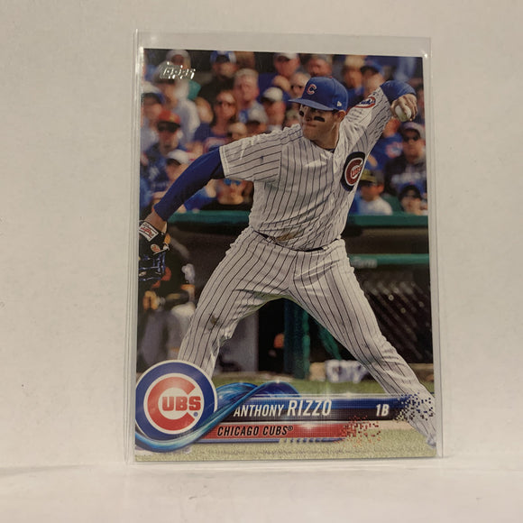 #50 Anthony Rizzo Chicago Cubs  Series 1 2018 Topps Baseball Card A1N