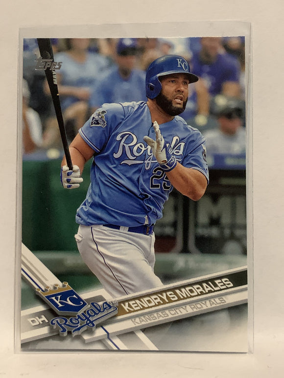 #205 Kendrys Morales Kansas City Royals 2017 Topps Series One Baseball Card