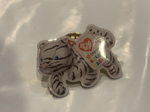 Ty Teenie Beanie Babies Tiger Lapel Hat Pin CJ