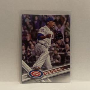 #303 Pedro Strop Chicago Cubs 2017 Topps Series 1 Baseball Card HR