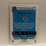 #343 Josh Allen Rated Rookie Jacksonville Jaguars 2019 Donruss Football Card HR