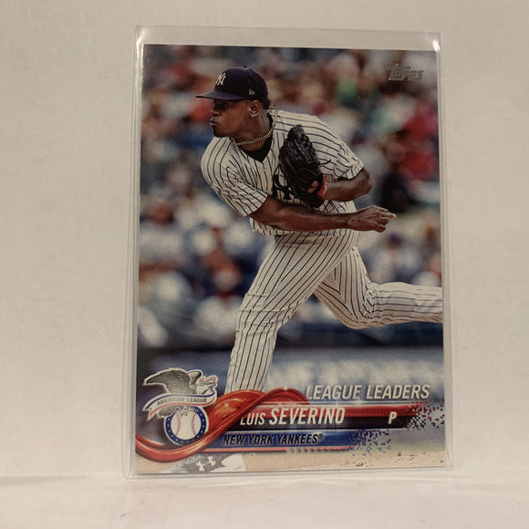 #34 Luis Severino New York Mets League Leaders Series 1 2018 Topps Baseball Card A1O